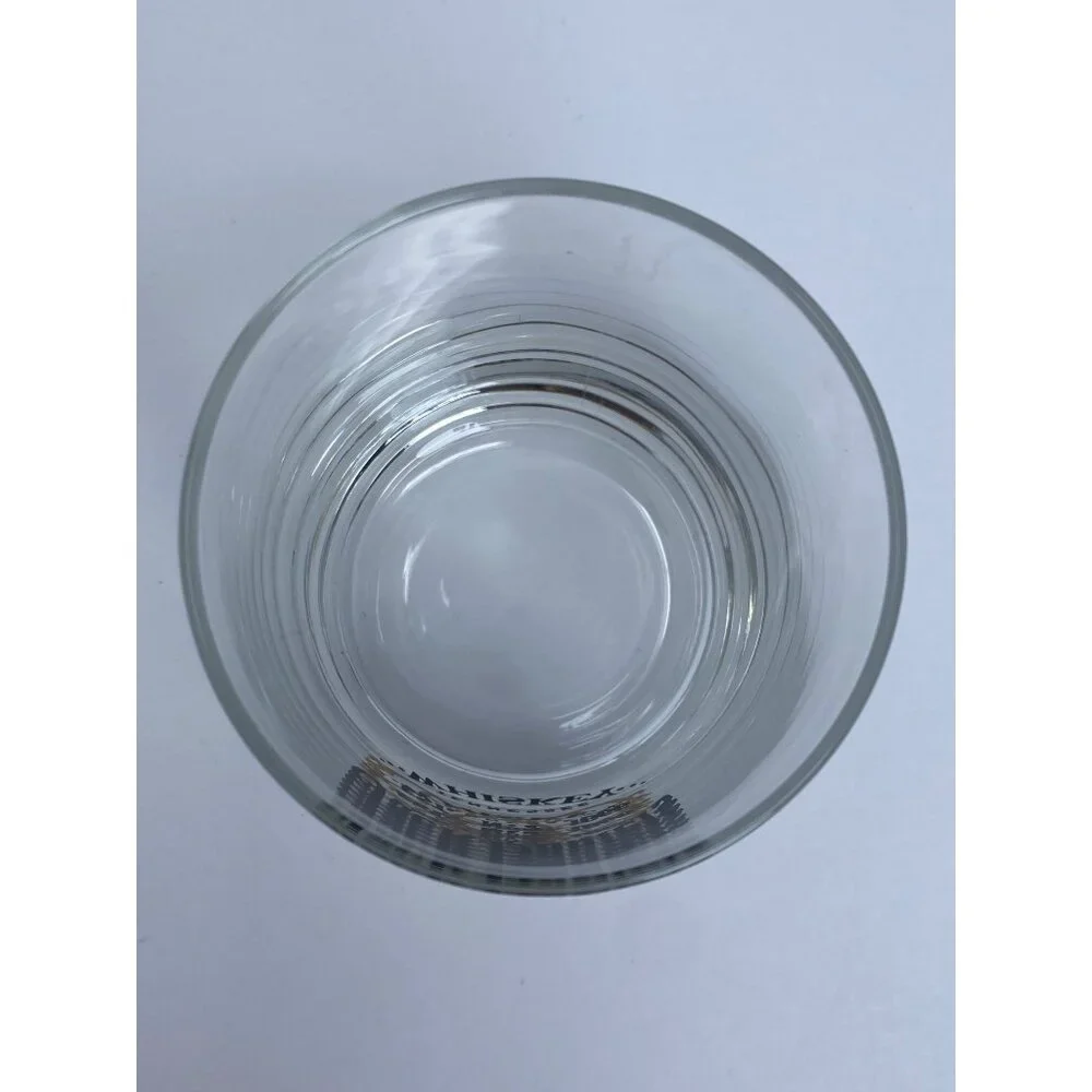 Vintage Jack Daniels Low Ball Whiskey Glasses black gold Logo